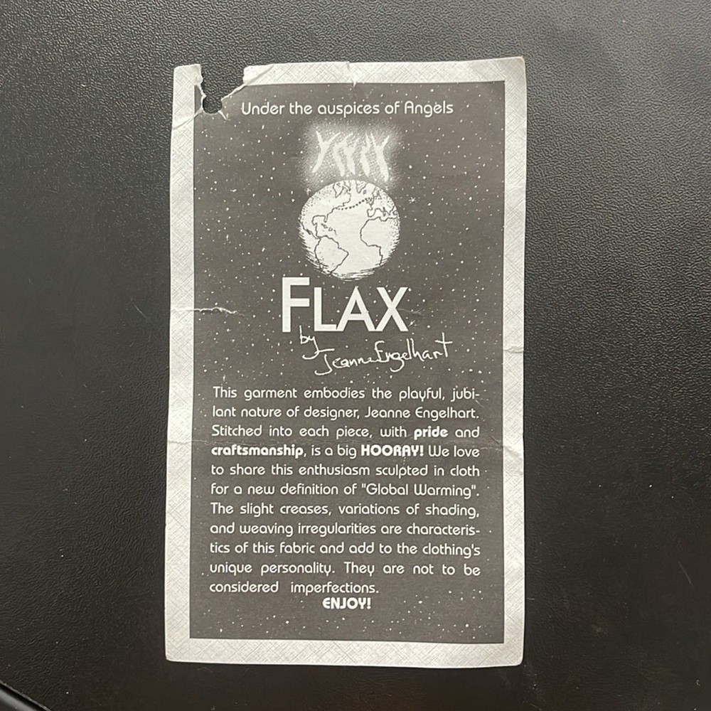 Flax dress by Jeanne Engelhart